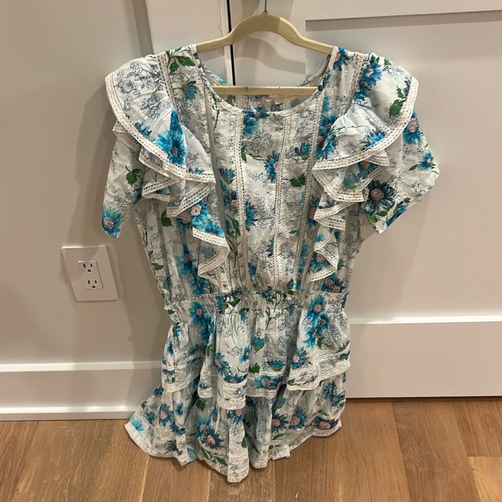LoveShackFancy Natasha cotton ruffle dress